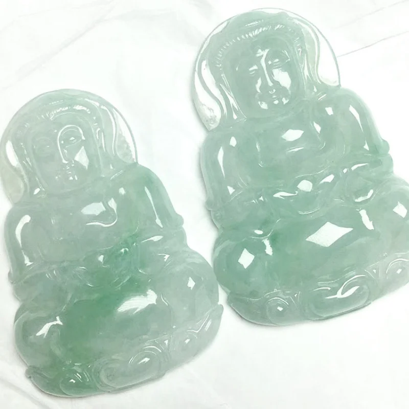 Natural Emerald Myanmar a Goods Avalokitesvara with Green Guanyin Bodhisattva Jade Pendant
Natural Emerald Myanmar a Goods Avalokitesvara with Green Guanyin Bodhisattva Jade Pendant