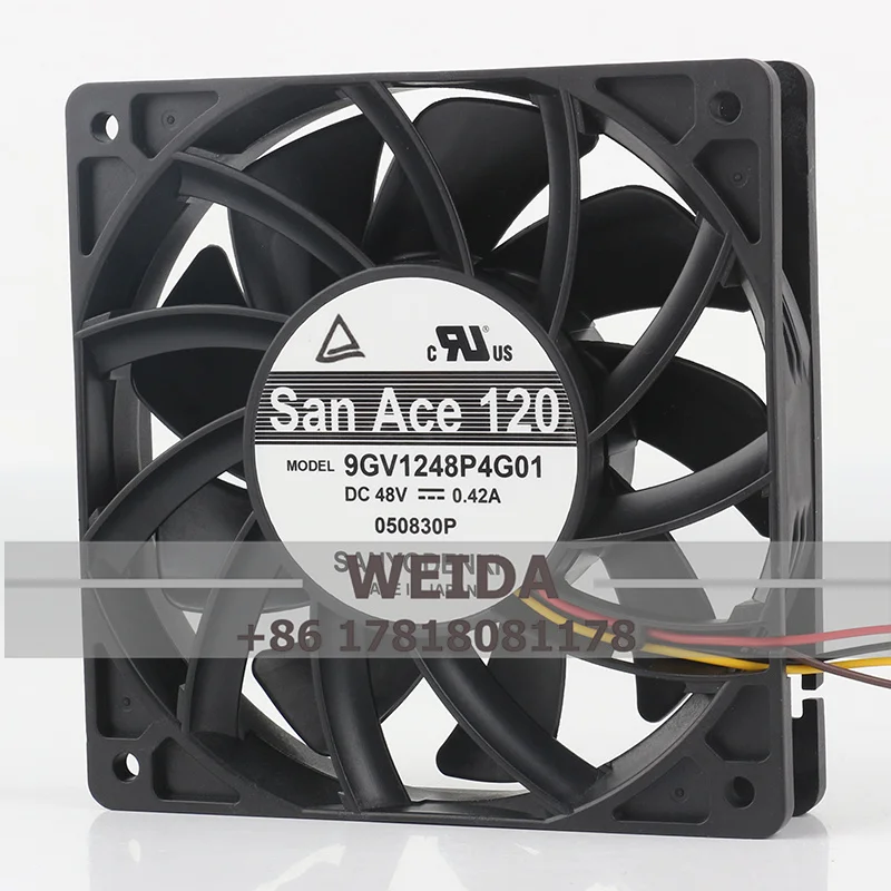 Case fan Original Sanyo 120*120*25MM DC48V 0.42A four-wire Ball Bearing Inverter Cabinet Axial Cooling Fan 12CM 12025
Case fan Original Sanyo 120*120*25MM DC48V 0.42A four-wire Ball Bearing Inverter Cabinet Axial Cooling Fan 12CM 12025