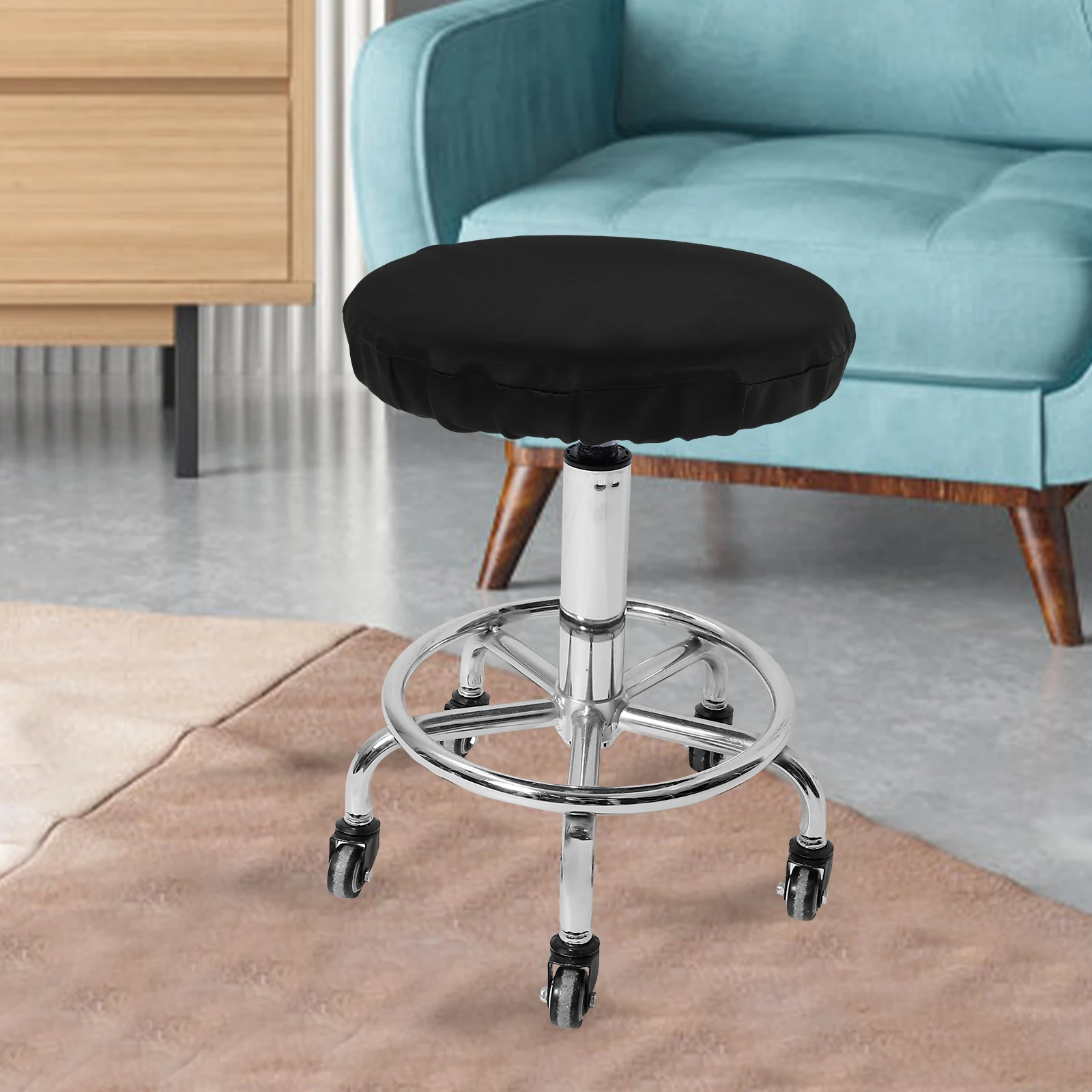 Round Stool Cover 32cm Diameter 10cm Side Black PU Waterproof Seat Cushion for Bar Swivel Chairs Office Desk Protectors
Round Stool Cover 32cm Diameter 10cm Side Black PU Waterproof Seat Cushion for Bar Swivel Chairs Office Desk Protectors