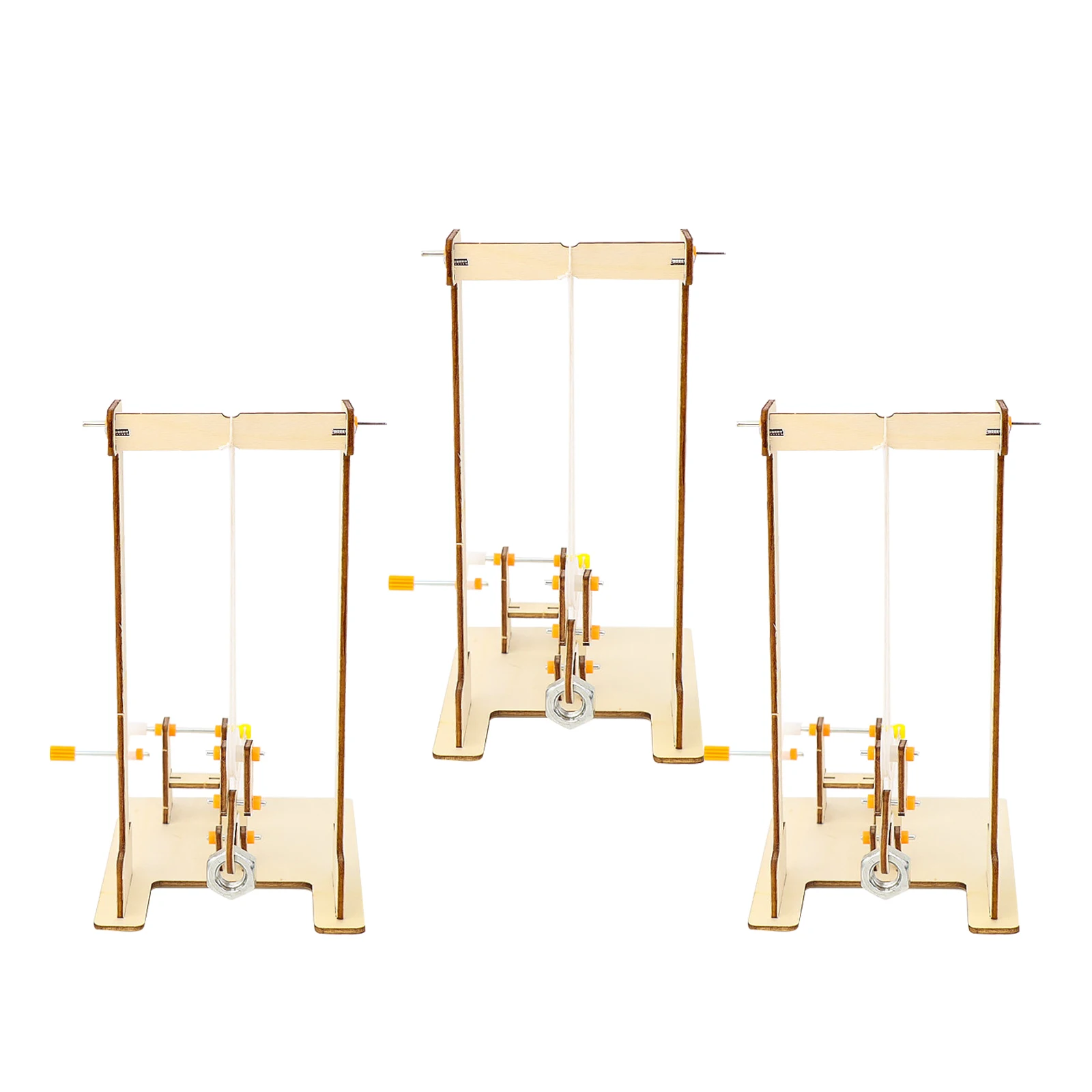 3Sets Hand-Crank Wooden Crane Stem Physics Teaching Assembly Science Experiment Educational Kit for Kids Mechanical Arm Toys
3Sets Hand-Crank Wooden Crane Stem Physics Teaching Assembly Science Experiment Educational Kit for Kids Mechanical Arm Toys