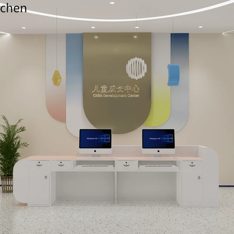 YXY Training Institution Front Desk Reception Desk Dance Studio Bar Counter Children's Clothing Store Maternity
YXY Training Institution Front Desk Reception Desk Dance Studio Bar Counter Children's Clothing Store Maternity
