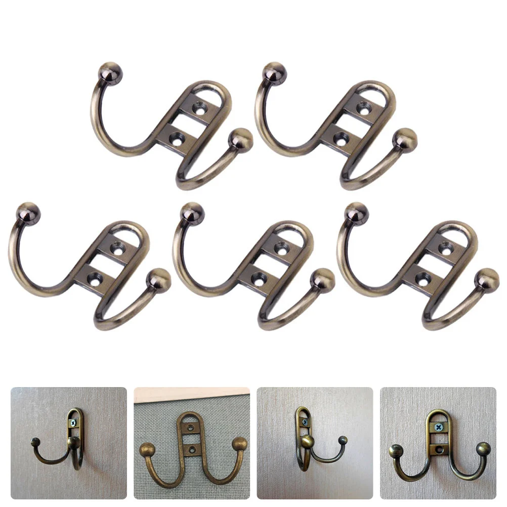 5 Pcs Metal Wall Hooks Zinc Alloy Coat Hangers for Bathroom Kitchen Smooth Non Rust Home Decor ganizer
5 Pcs Metal Wall Hooks Zinc Alloy Coat Hangers for Bathroom Kitchen Smooth Non Rust Home Decor ganizer