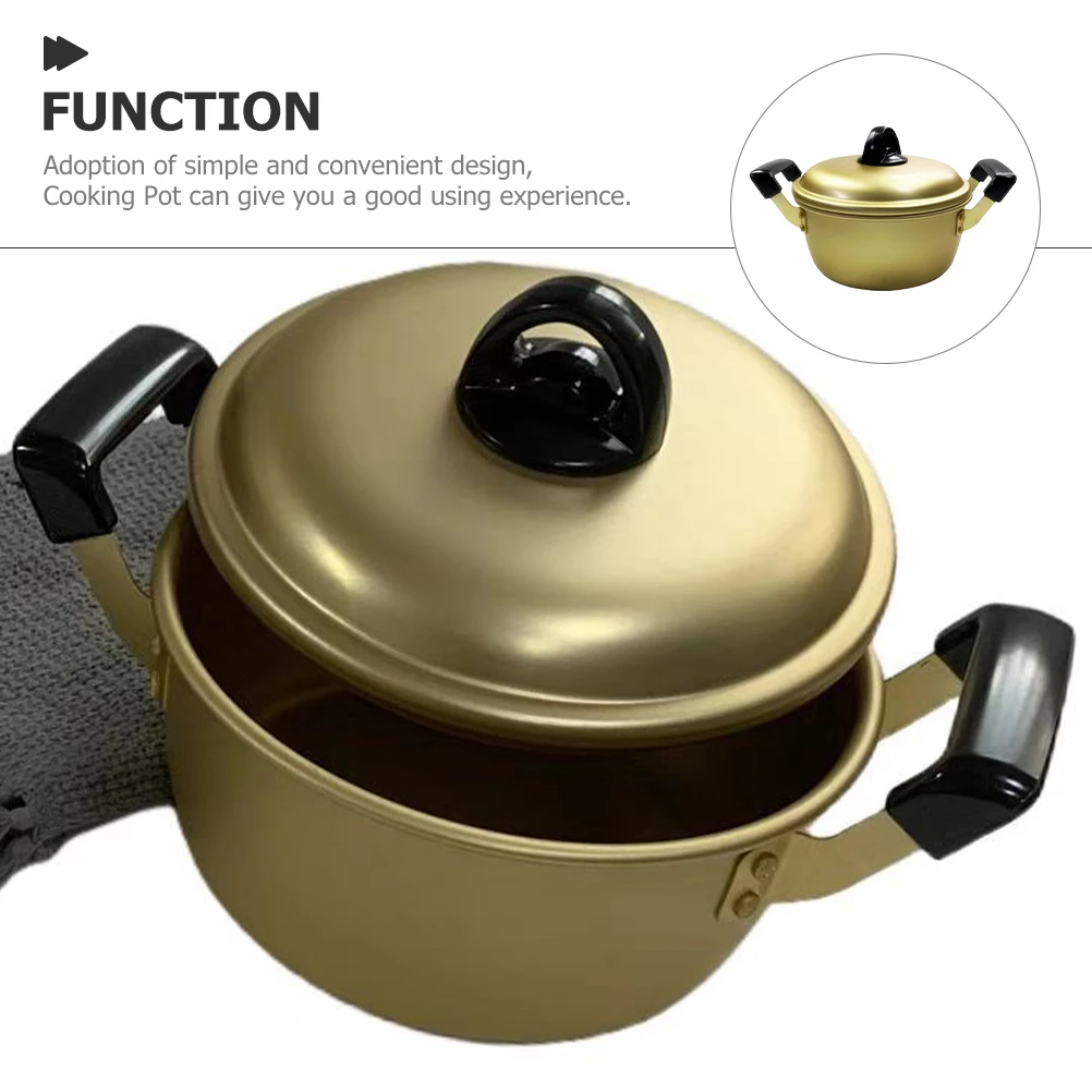Ramen Pot Cooking Pots Aluminum Alloy Boiling Lids 16CM Golden Portable Instant Cooker Stew Stock Pan Small Kitchen 
Ramen Pot Cooking Pots Aluminum Alloy Boiling Lids 16CM Golden Portable Instant Cooker Stew Stock Pan Small Kitchen