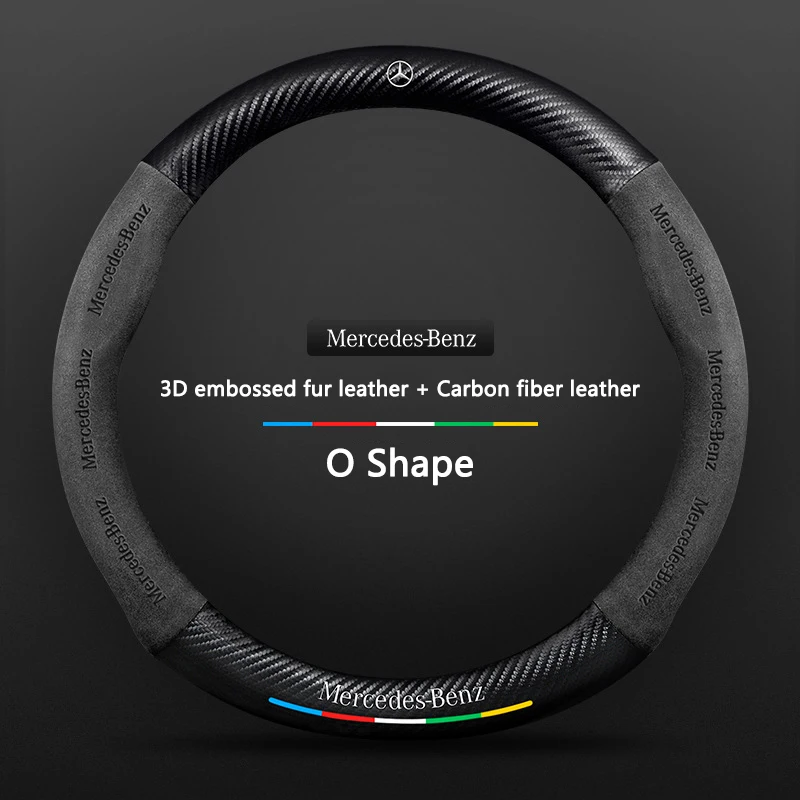 Car Steering Wheel Cover Emboss Carbon Fiber Texture Protector For Mercedes Benz CLA GLC GLA GLB GLK GLE GLS W212 W213 W205 W206
Car Steering Wheel Cover Emboss Carbon Fiber Texture Protector For Mercedes Benz CLA GLC GLA GLB GLK GLE GLS W212 W213 W205 W206