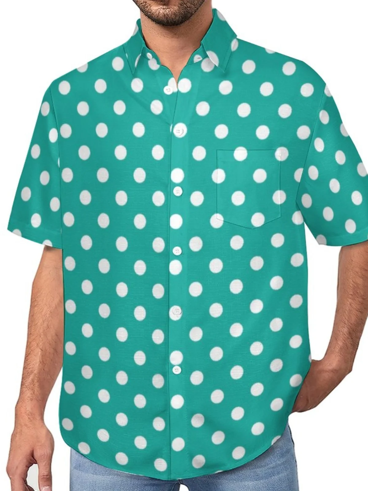 Polka Dot Printed ort Sve Men's irt Button up Casual Faion Summer Slim Fit Youthful Sle Other Material 00%
Polka Dot Printed ort Sve Men's irt Button up Casual Faion Summer Slim Fit Youthful Sle Other Material 00%