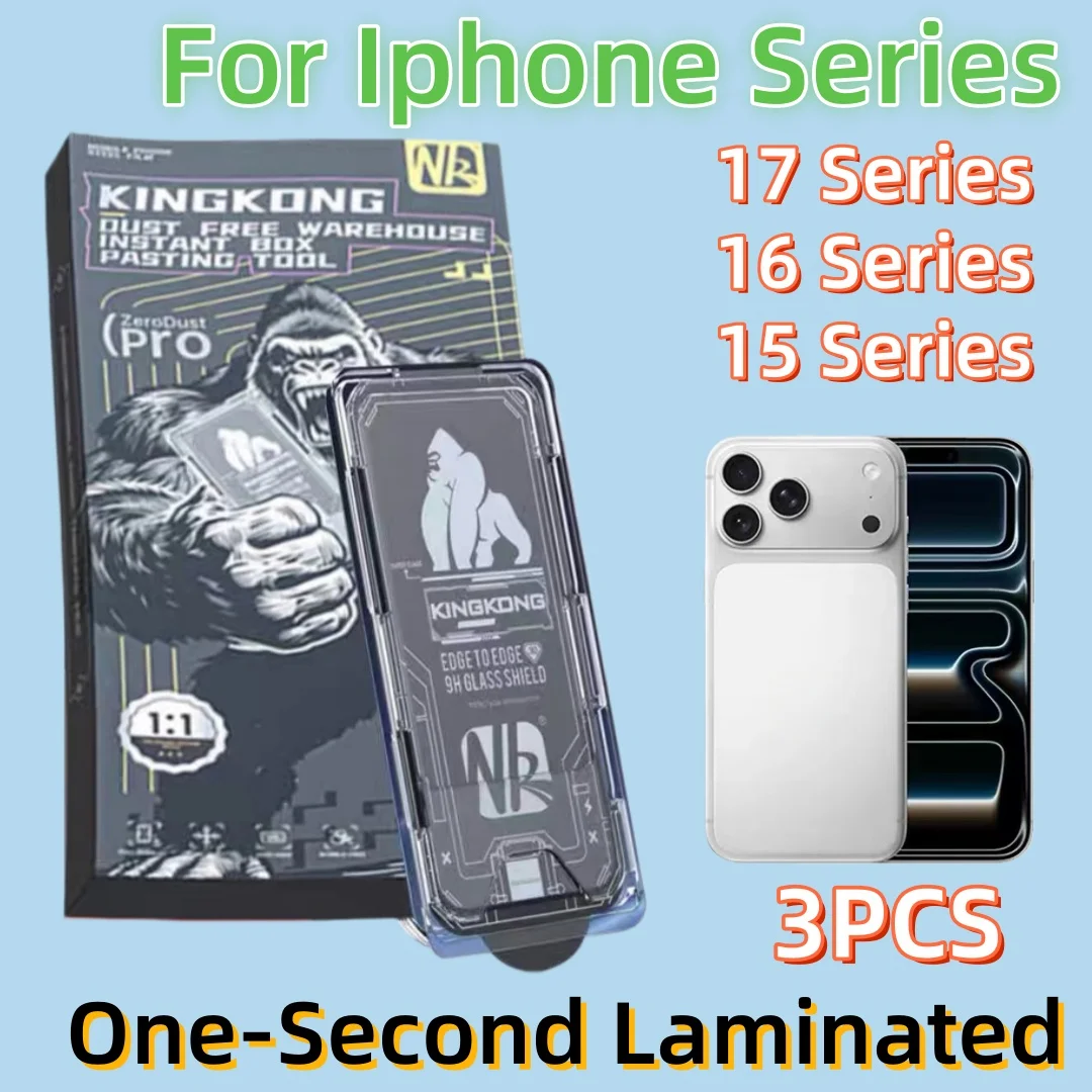 3Pcs Full-Screen HD Tempered Glass Screen Protector for iPhone 17 Pro 17ProMax 16 15 Pro 14 Plus with Dust-Free Installation
3Pcs Full-Screen HD Tempered Glass Screen Protector for iPhone 17 Pro 17ProMax 16 15 Pro 14 Plus with Dust-Free Installation