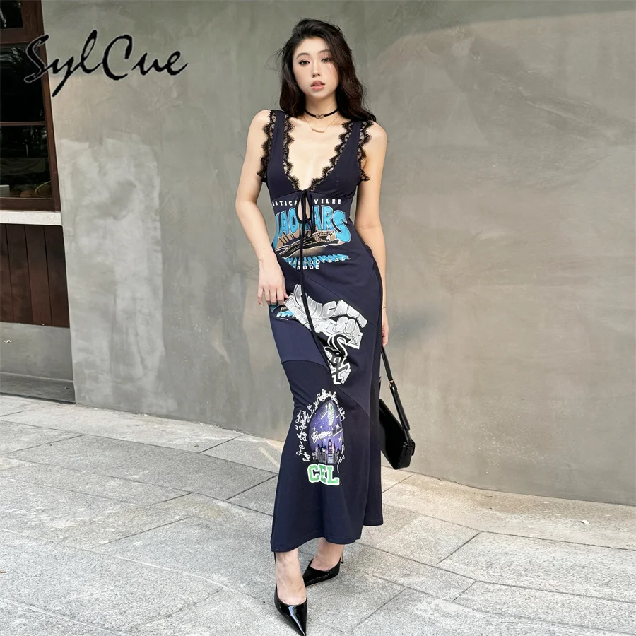 Sylcue Fashion Personality Street Hip Hop Mature Beautiful Gentle Sexy Women'S Long Neck Print Dress
Sylcue Fashion Personality Street Hip Hop Mature Beautiful Gentle Sexy Women'S Long Neck Print Dress