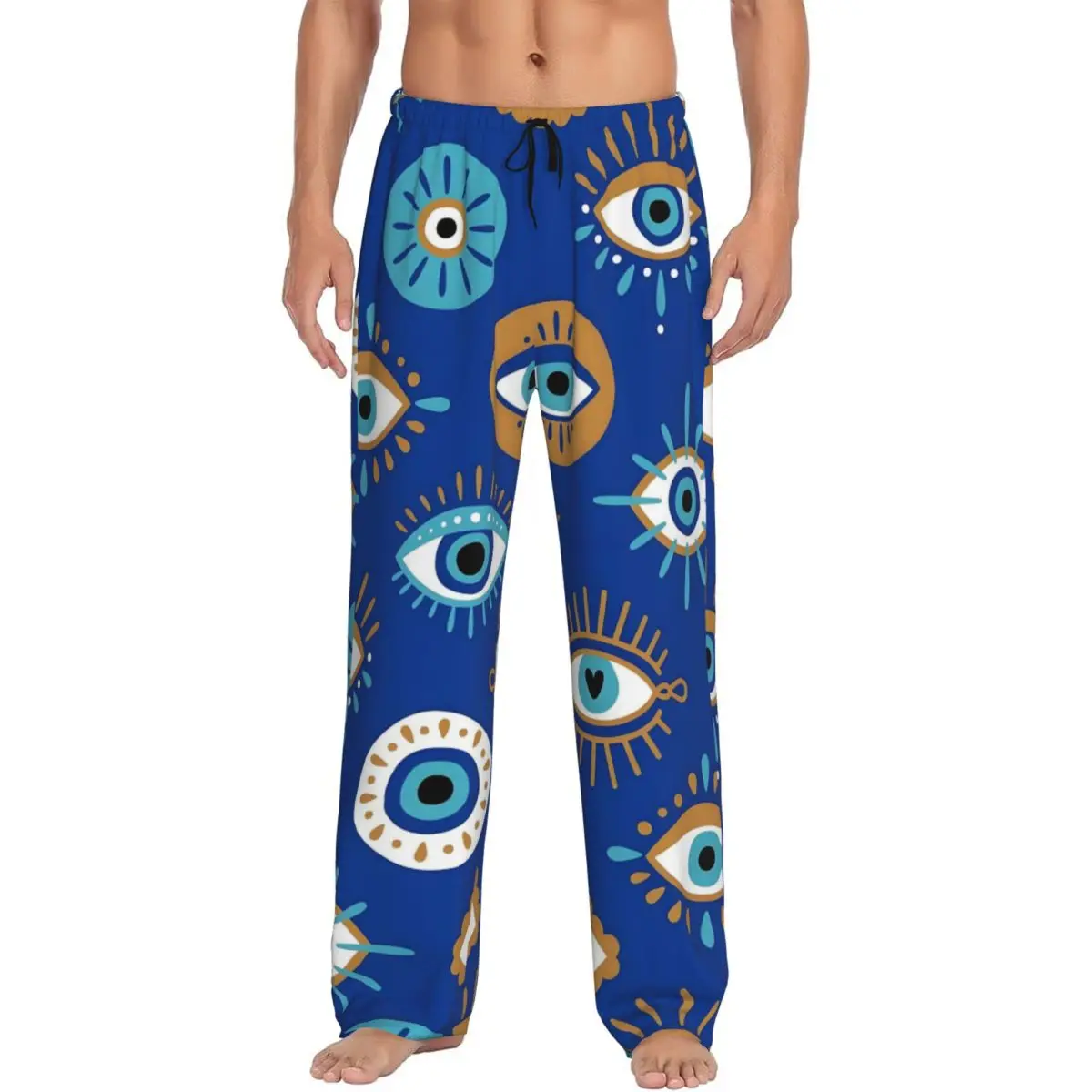 Custom Printed Nazar Evil Eye Pajama Pants Men's Symbol Amulet Sleep Sleepwear Bottoms with Pockets
Custom Printed Nazar Evil Eye Pajama Pants Men's Symbol Amulet Sleep Sleepwear Bottoms with Pockets