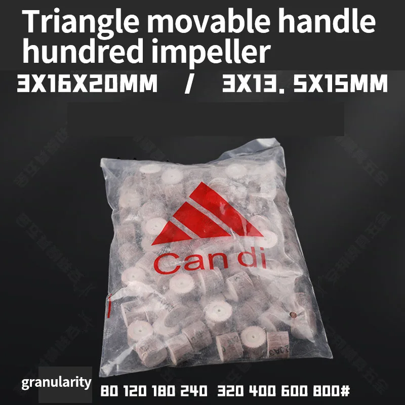 for Triangle brand movable handle impeller grinding head 3*15*20 3*13.5*15mm abrasive paper polishing impeller.
for Triangle brand movable handle impeller grinding head 3*15*20 3*13.5*15mm abrasive paper polishing impeller.