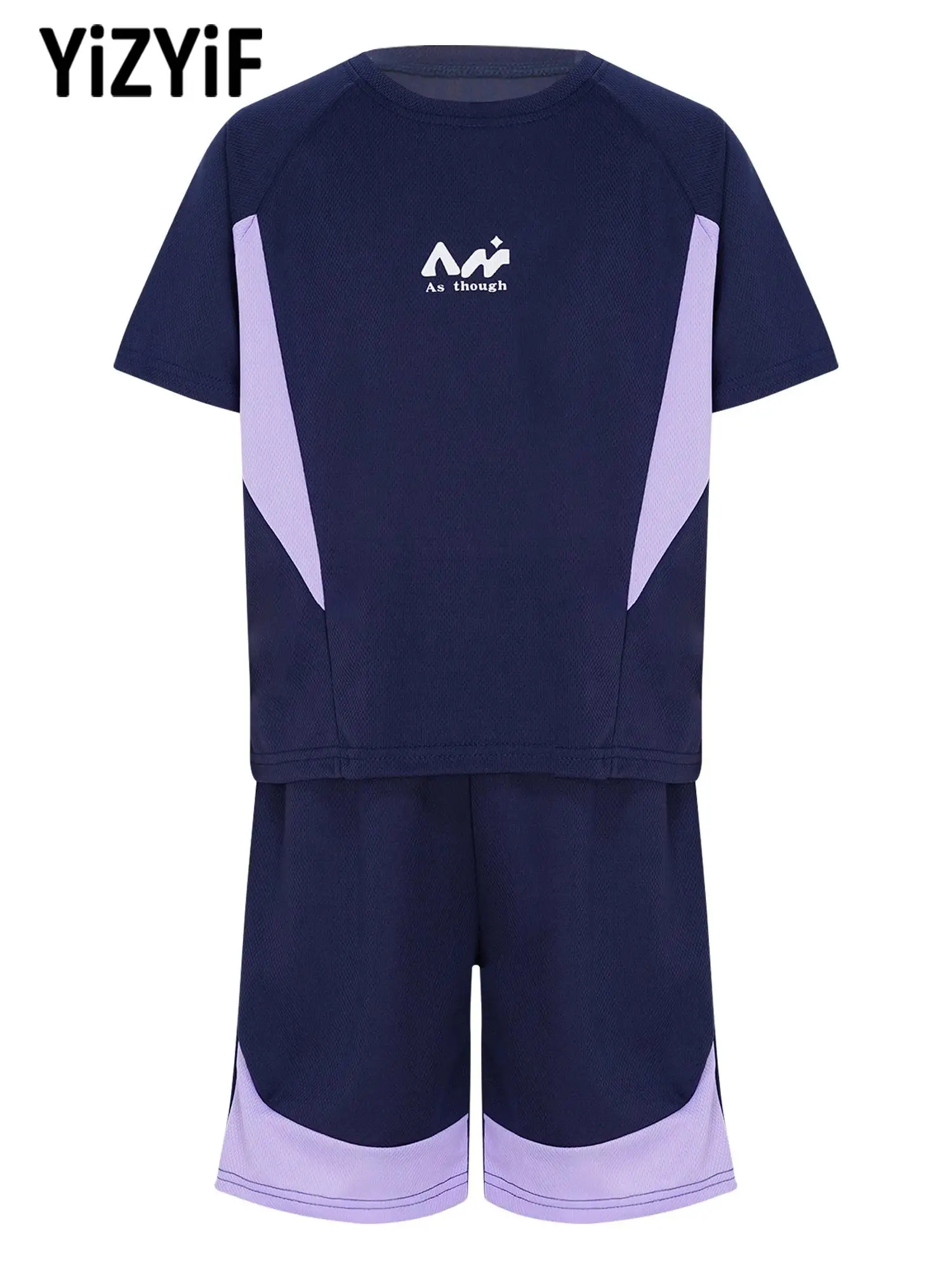 Boys Athletic Mesh Quick Dry Short Sleeve Top and Elastic Shorts Set Breathable Stretchy for Daily Sports Summer
Boys Athletic Mesh Quick Dry Short Sleeve Top and Elastic Shorts Set Breathable Stretchy for Daily Sports Summer