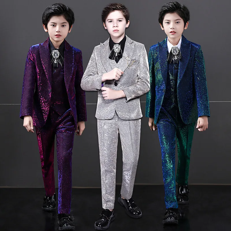 Детский нарядный костюм для мальчиков, костюм для банкета, элегантный костюм с пайетками для подростков, костюм для мальчиков 4-14 лет, пиджак, рубашка, брюки, костюм
Детский нарядный костюм для мальчиков, костюм для банкета, элегантный костюм с пайетками для подростков, костюм для мальчиков 4-14 лет, пиджак, рубашка, брюки, костюм