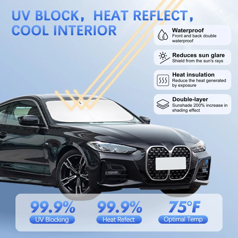 Car Windshield Sun Shade For BMW 4 Series F32 F33 F36 G22 Sunshade Sun Visor Protector Blocks UV Rays Summer Car Accessories
Car Windshield Sun Shade For BMW 4 Series F32 F33 F36 G22 Sunshade Sun Visor Protector Blocks UV Rays Summer Car Accessories