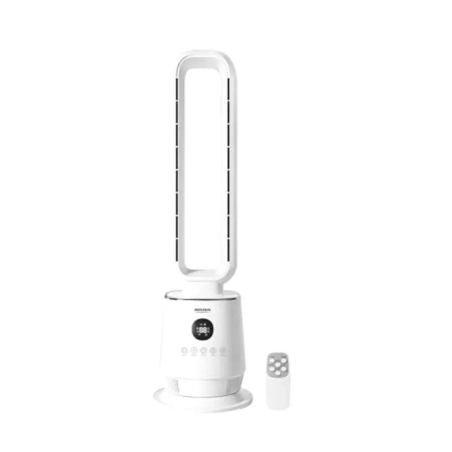 Bedroom use, ABS plastic, white, quiet bladeless design with 90 oscillation, 3 speeds, 3 modes, 12H timer, remote control, comp
Bedroom use, ABS plastic, white, quiet bladeless design with 90 oscillation, 3 speeds, 3 modes, 12H timer, remote control, comp