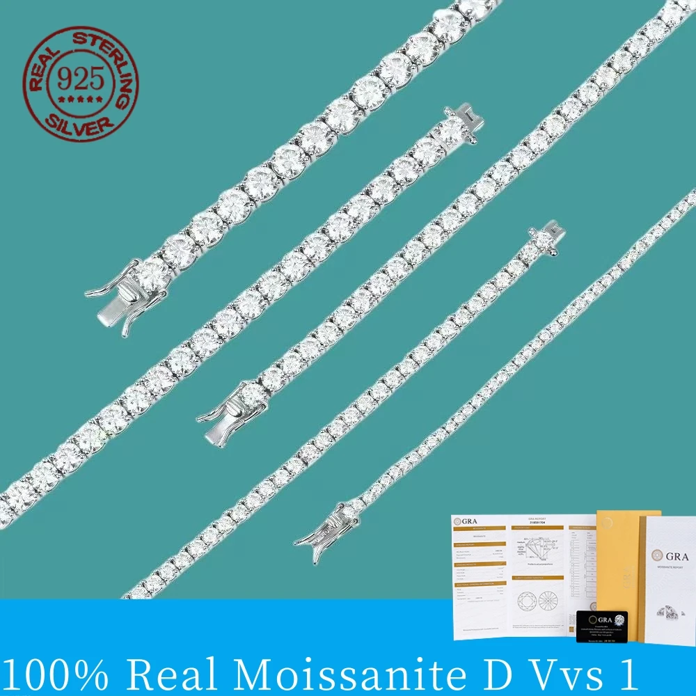 3mm 4mm 5mm Moissanite Bracelet Full Diamond S925 Sterling Silver with Gold Plated Bracelets For Women Men Jewellery
3mm 4mm 5mm Moissanite Bracelet Full Diamond S925 Sterling Silver with Gold Plated Bracelets For Women Men Jewellery