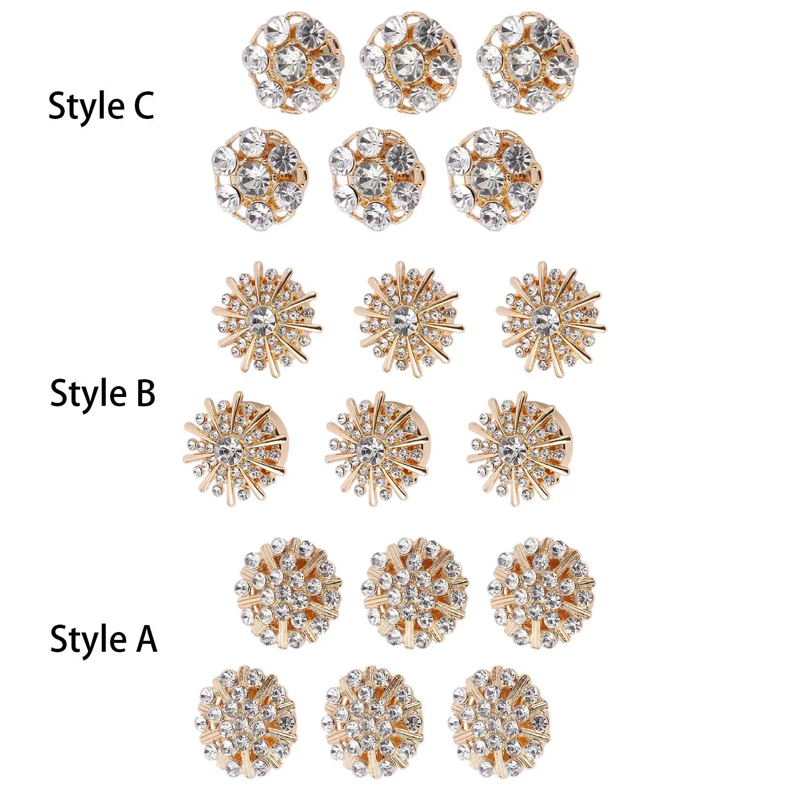 6 Pieces Men Cufflinks Rhinestone Button Covers for Party Business Wedding
6 Pieces Men Cufflinks Rhinestone Button Covers for Party Business Wedding
