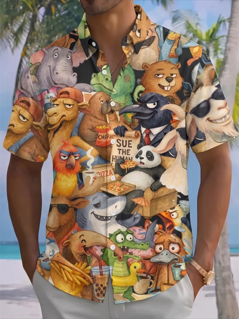Shirts For Man Fun Summer Beach Shirt With Rubber Duck And Hibiscus Floral Pattern Short Sleeve Casual And Vacation Occasions
Shirts For Man Fun Summer Beach Shirt With Rubber Duck And Hibiscus Floral Pattern Short Sleeve Casual And Vacation Occasions