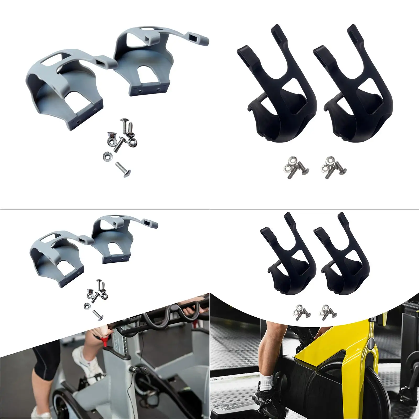 Зажимы для пальцев велосипеда для велотренажера Зажимы для половины пальцев горного велосипеда Замена, простота установки, без ремней для домашнего спортзала, стационарных велосипедов
Зажимы для пальцев велосипеда для велотренажера Зажимы для половины пальцев горного велосипеда Замена, простота установки, без ремней для домашнего спортзала, стационарных велосипедов