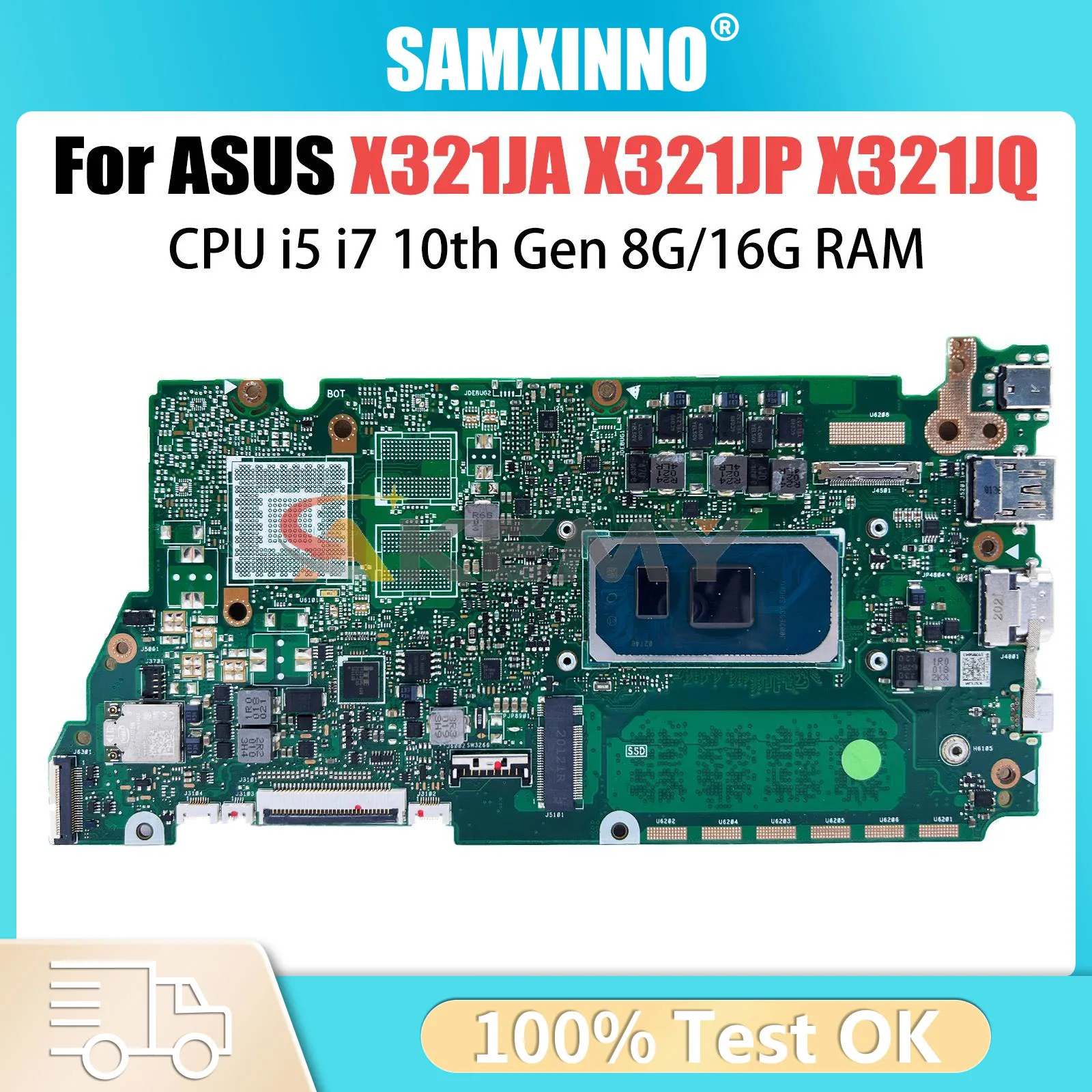 Материнская плата X321JA для ASUS VivoBook S13 S333JP X321JP X321JQ, материнская плата для ноутбука с i5-1035G1 i7-1065G7 8G-RAM UMA, 100% рабочая
Материнская плата X321JA для ASUS VivoBook S13 S333JP X321JP X321JQ, материнская плата для ноутбука с i5-1035G1 i7-1065G7 8G-RAM UMA, 100% рабочая