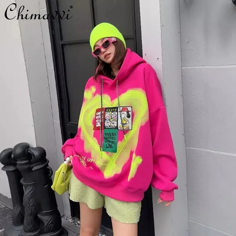 Large Size Love Velvet Thickened Hooded Loose Korean Version Fashion Trend Age-reducing Versatile Top Jacket Sweater For Women
Large Size Love Velvet Thickened Hooded Loose Korean Version Fashion Trend Age-reducing Versatile Top Jacket Sweater For Women