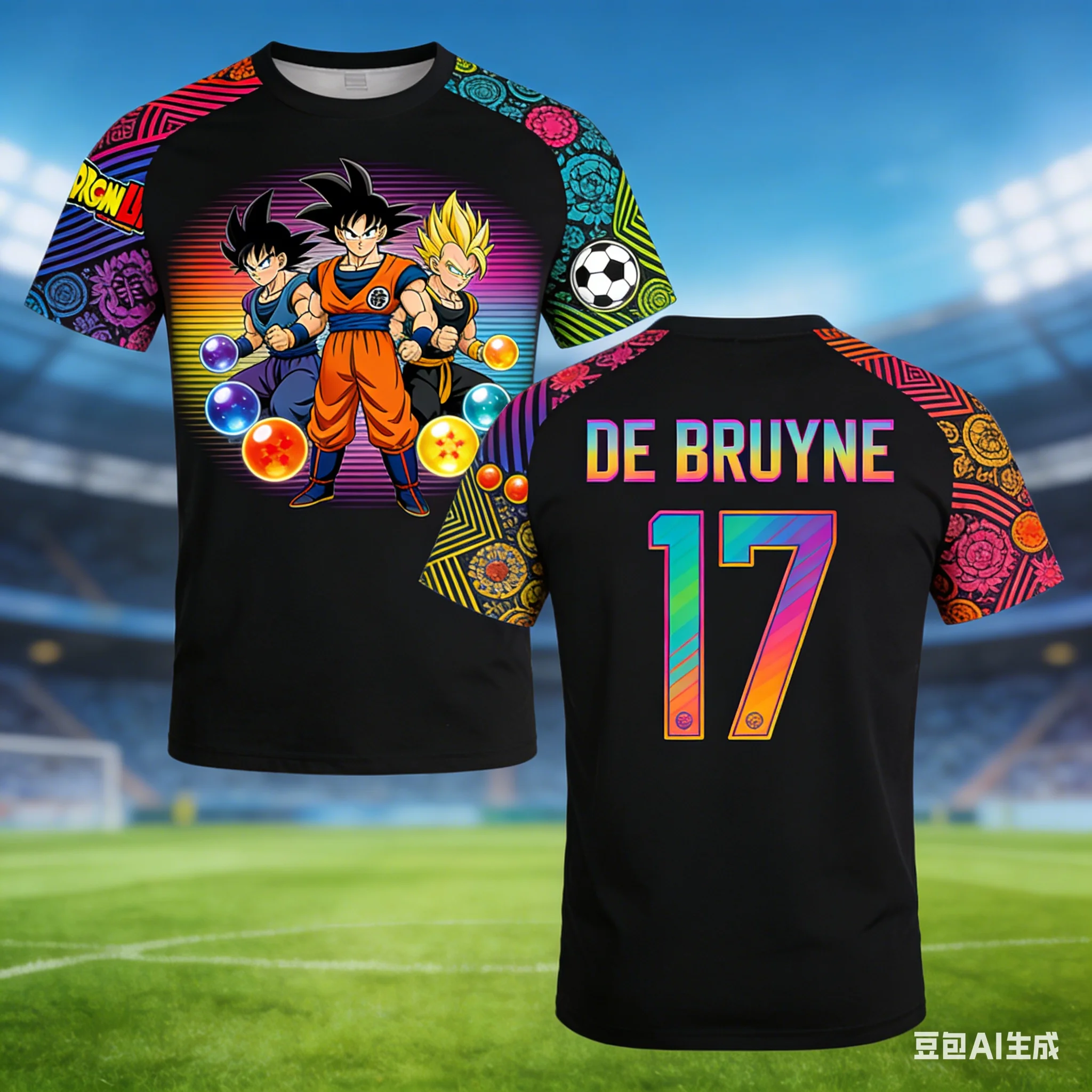 Футболка унисекс с принтом Dragon Ball × Football Star Collaboration, свободного кроя, в стиле High Street, повседневная, с коротким рукавом
Футболка унисекс с принтом Dragon Ball × Football Star Collaboration, свободного кроя, в стиле High Street, повседневная, с коротким рукавом