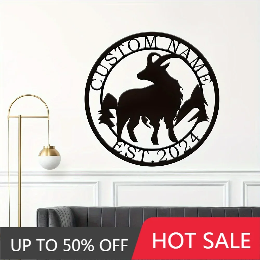 1PC Exclusive Personalized Retro Sheep & Goat Silhouette Metal Sign EST 2024 Circular Indoor Outdoor Decor Ideal Housewarming Gi
1PC Exclusive Personalized Retro Sheep & Goat Silhouette Metal Sign EST 2024 Circular Indoor Outdoor Decor Ideal Housewarming Gi