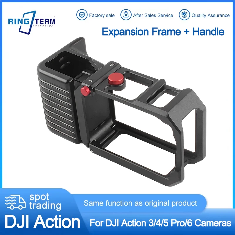 Aluminum Alloy for DJI Action 3/4/5 Pro/6 Camera Cage with Handle Expansion Frame Vlog Shooting Accessory for Action Cameras
Aluminum Alloy for DJI Action 3/4/5 Pro/6 Camera Cage with Handle Expansion Frame Vlog Shooting Accessory for Action Cameras