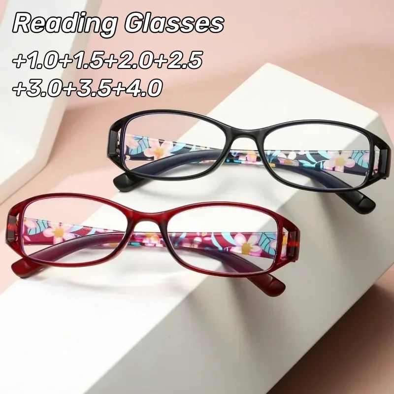 Women's Color Printed Elderly Glasses Elegant and Comfortable HD Anti-blue Light Reading Glasses Fashion Goggles Diopter To +4.0
Women's Color Printed Elderly Glasses Elegant and Comfortable HD Anti-blue Light Reading Glasses Fashion Goggles Diopter To +4.0
