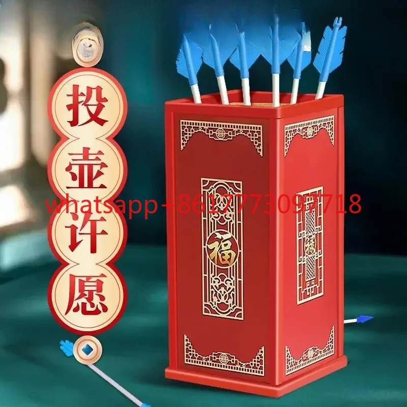 Chinese Classical Wind Throwing Kettle Family Party Game Multiplayer Party Interactive Fun Arrow Throwing Kettle Feather Arrow
Chinese Classical Wind Throwing Kettle Family Party Game Multiplayer Party Interactive Fun Arrow Throwing Kettle Feather Arrow
