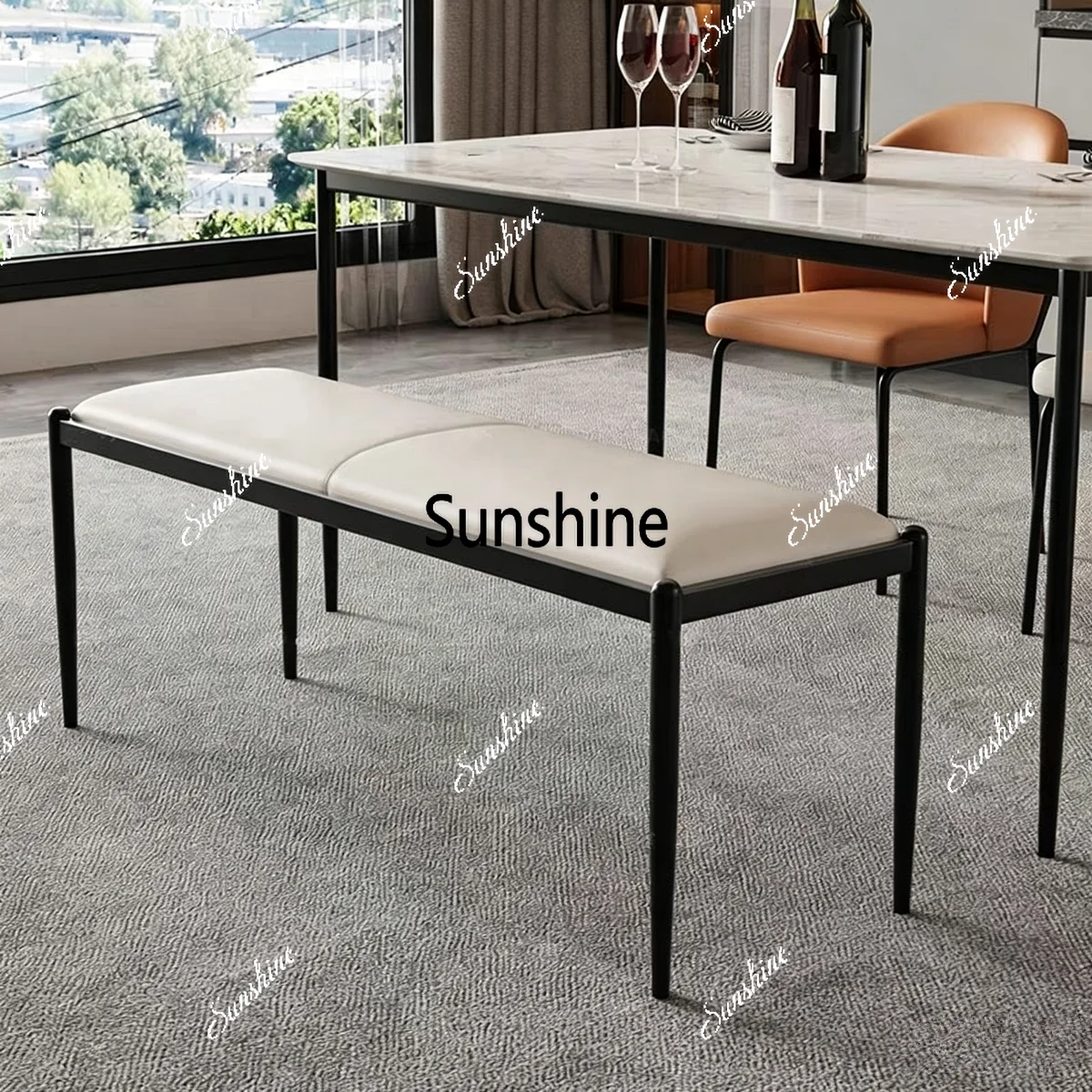Modern simple small apartment bench light luxury dining table bench bedside stool
Modern simple small apartment bench light luxury dining table bench bedside stool