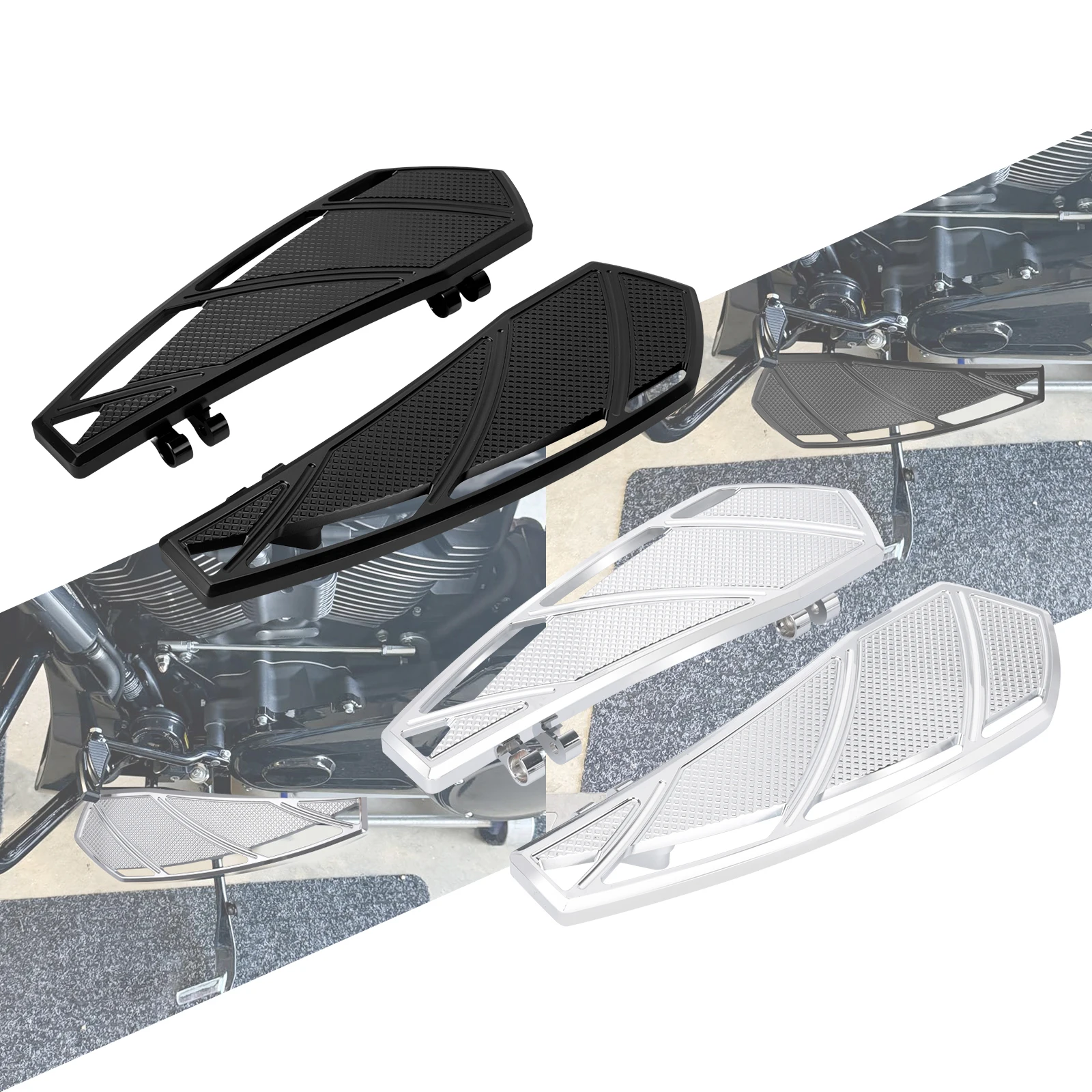 Motorcycle Floorboards Driver Footboards Rider Front Footpegs Pedal For Harley Touring Road Street Electra Glide Softail FL FLD
Motorcycle Floorboards Driver Footboards Rider Front Footpegs Pedal For Harley Touring Road Street Electra Glide Softail FL FLD