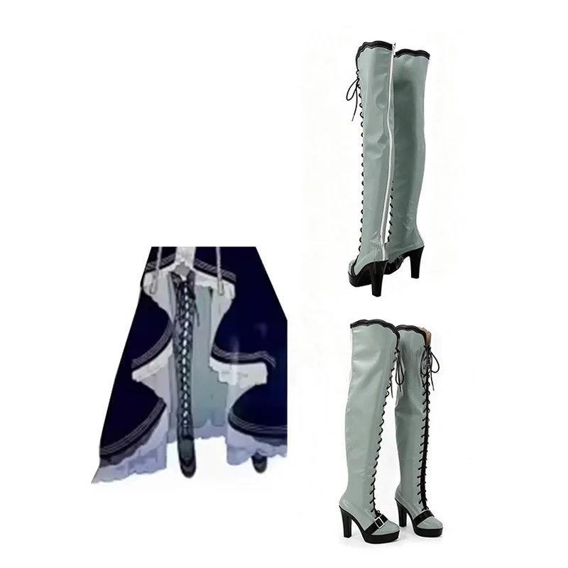 Miku Anime Cosplay PU Leather Shoes Boots Halloween Carnival Costume Props Custom Size
Miku Anime Cosplay PU Leather Shoes Boots Halloween Carnival Costume Props Custom Size