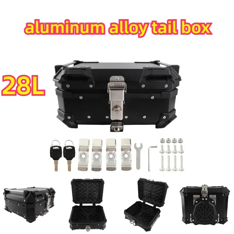 28L Aluminum Motorcycle Rear Top Box Waterproof Quick Release Luggage Storage Trunk For Motorcycle Accessories
28L Aluminum Motorcycle Rear Top Box Waterproof Quick Release Luggage Storage Trunk For Motorcycle Accessories
