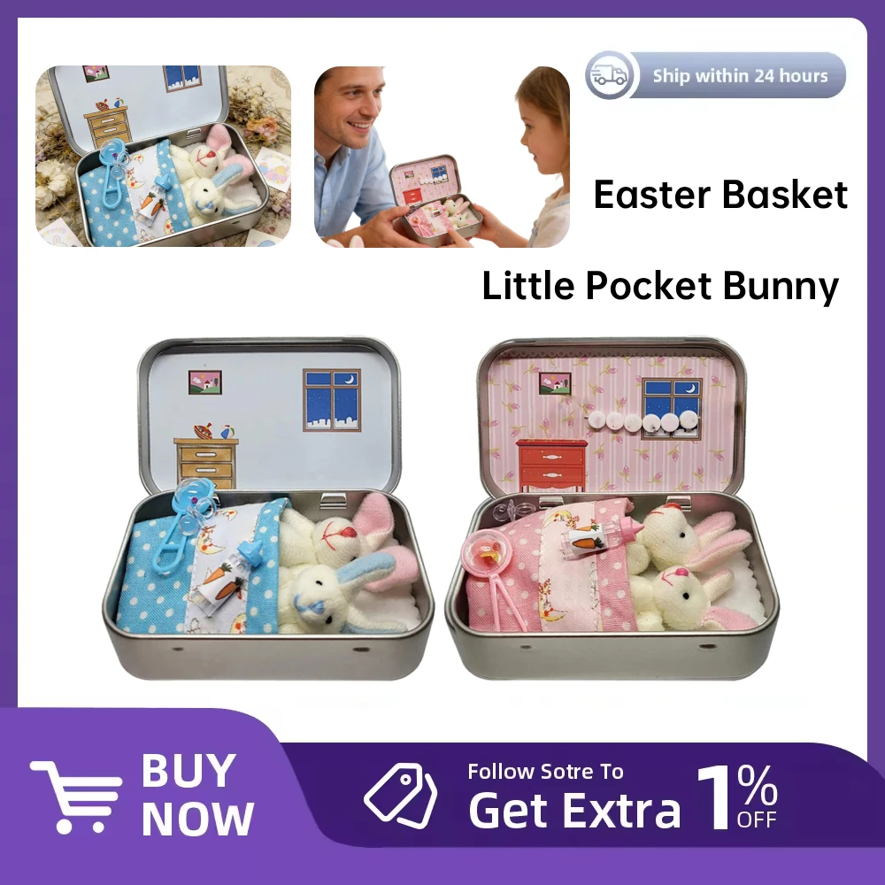 Плюшевые кролики-куклы для пасхальных корзин, праздничные подарки, милые кролики в жестяной коробке, сюрприз для вечеринки, игрушки для самостоятельного изготовления в виде кроликов-питомцев
Плюшевые кролики-куклы для пасхальных корзин, праздничные подарки, милые кролики в жестяной коробке, сюрприз для вечеринки, игрушки для самостоятельного изготовления в виде кроликов-питомцев