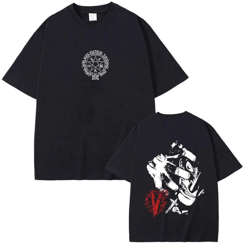 Anime Hellsing Abraham Van Helsing Vampire Alucard Merch T-shirt Men Women Manga Oversized Streetwear Male Casual Cotton Tshirt
Anime Hellsing Abraham Van Helsing Vampire Alucard Merch T-shirt Men Women Manga Oversized Streetwear Male Casual Cotton Tshirt
