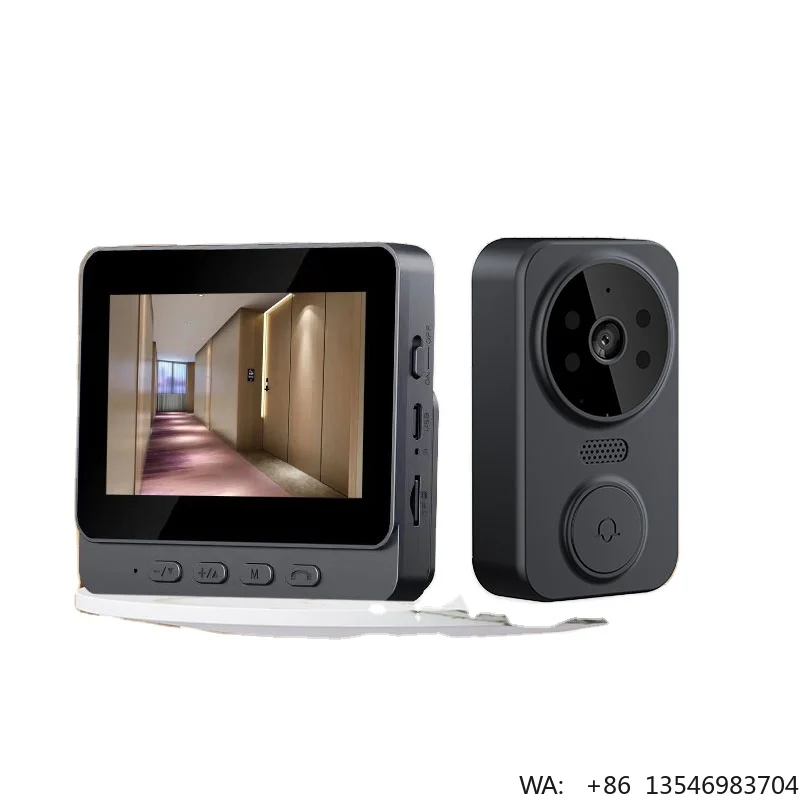 WiFi Door Cameras IPS Screen Digital Magic Door Eye Two-Way Intercom Smart Video Doorbell Camera
WiFi Door Cameras IPS Screen Digital Magic Door Eye Two-Way Intercom Smart Video Doorbell Camera