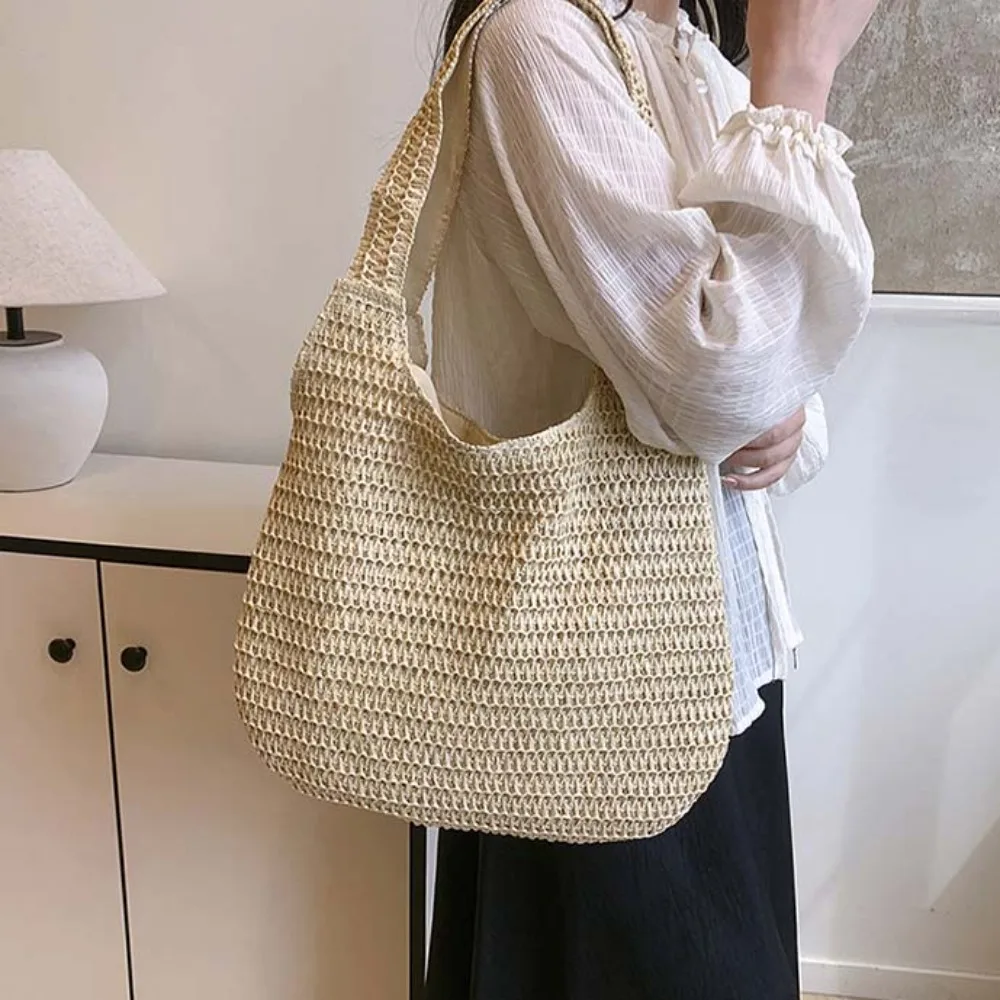 Модная плетеная сумка-тоут с лентами, дышащая, вместительная, для покупок, соломенная сумка цвета хаки/бежевая, летняя пляжная сумка для отпуска
Модная плетеная сумка-тоут с лентами, дышащая, вместительная, для покупок, соломенная сумка цвета хаки/бежевая, летняя пляжная сумка для отпуска