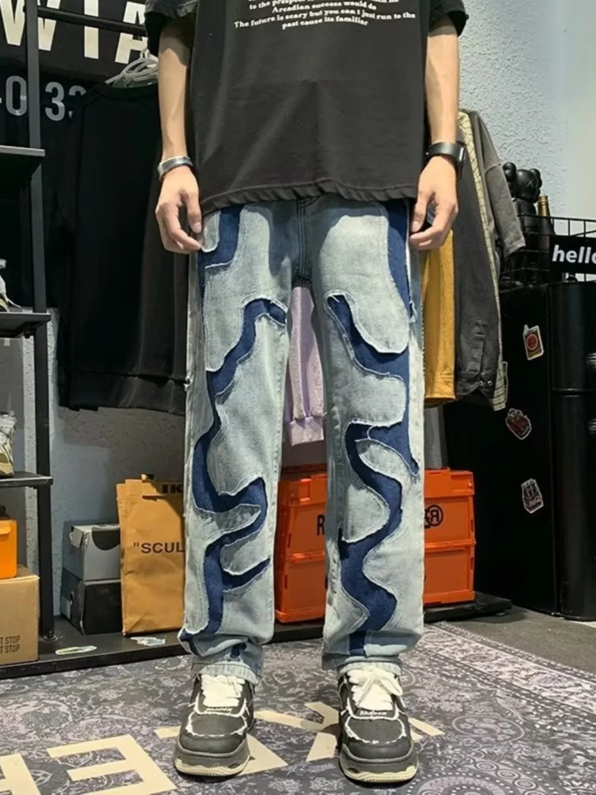 High Street Straight Leg Jeans Men Women Spring Autumn Trendy Brand Color Blo Hip Hop Long Trousers Casual Youth Sle
High Street Straight Leg Jeans Men Women Spring Autumn Trendy Brand Color Blo Hip Hop Long Trousers Casual Youth Sle