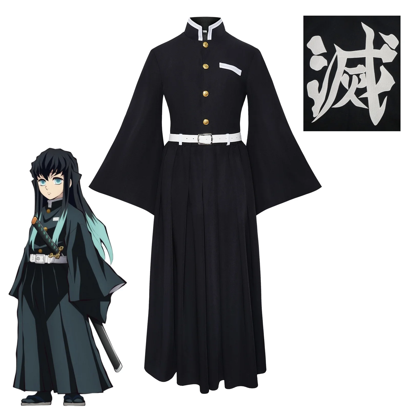 Tokitou Muichirou Cosplay Costume Anime Tokitou Muichirou Embroidered Clothing Uniforms
Tokitou Muichirou Cosplay Costume Anime Tokitou Muichirou Embroidered Clothing Uniforms