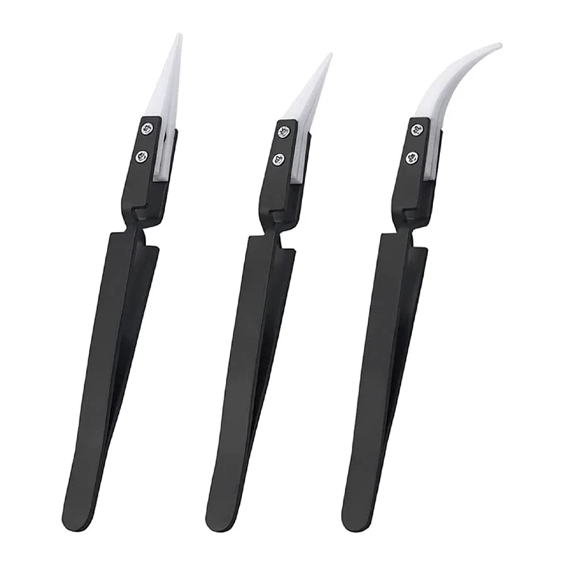ABGR-3Pcs Anti-Static Reverse Tweezer IC SMD SMT Reverse Tweezers Heat Resistant 1000 Degree Hand Tools
ABGR-3Pcs Anti-Static Reverse Tweezer IC SMD SMT Reverse Tweezers Heat Resistant 1000 Degree Hand Tools