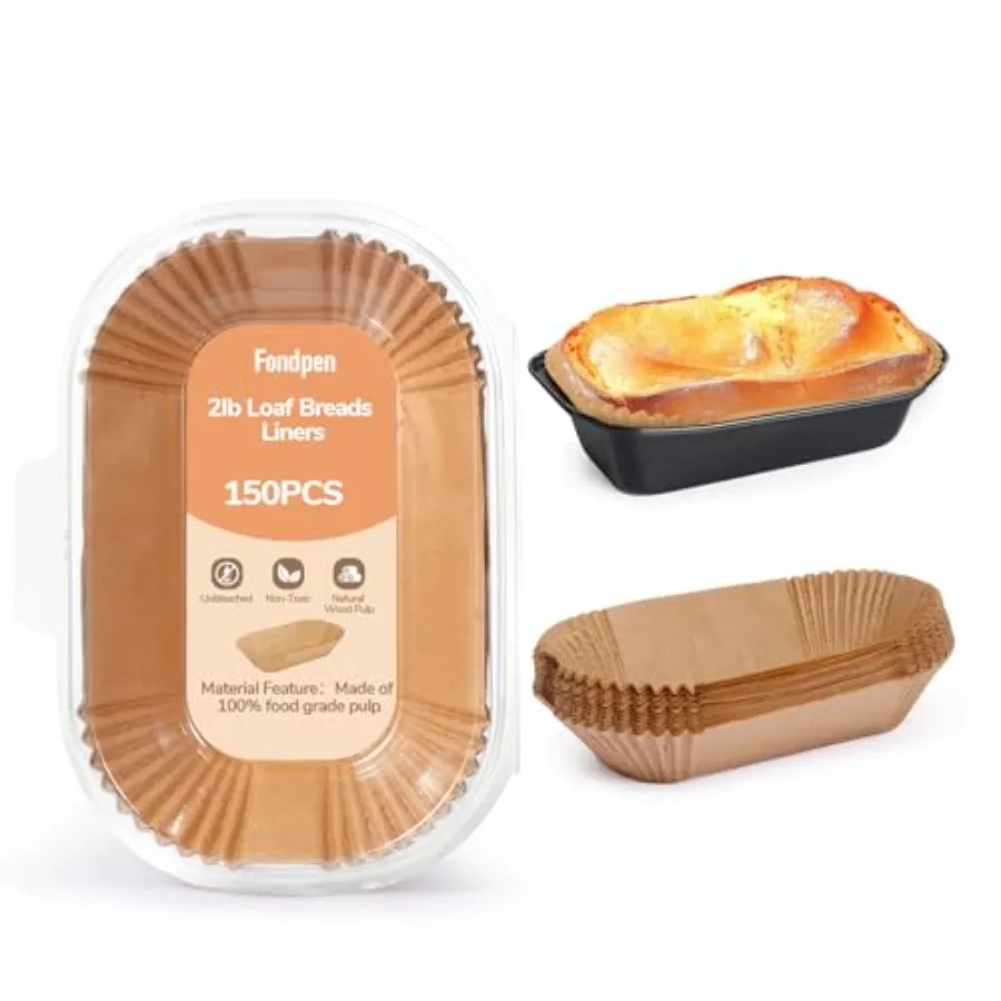 Loaf Pan Liners, 2lb Loaf Pan Liners for Baking Bread 9x5, Loaf Pans Parchment Liners, 150pcs Non-Stick Parchment Paper for Loa
Loaf Pan Liners, 2lb Loaf Pan Liners for Baking Bread 9x5, Loaf Pans Parchment Liners, 150pcs Non-Stick Parchment Paper for Loa