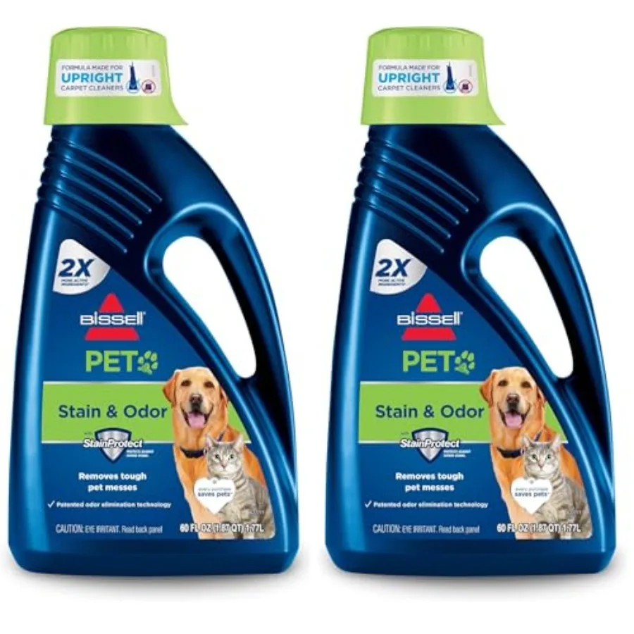2X Pet Stain and Odor Full Size Machine Formula, 60 oz, 99K52, Pack of 2
2X Pet Stain and Odor Full Size Machine Formula, 60 oz, 99K52, Pack of 2