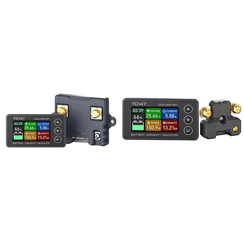 A73P-TC147 High-Precision Color Screen Coulomb Meter Battery Voltage And Current Meter
A73P-TC147 High-Precision Color Screen Coulomb Meter Battery Voltage And Current Meter