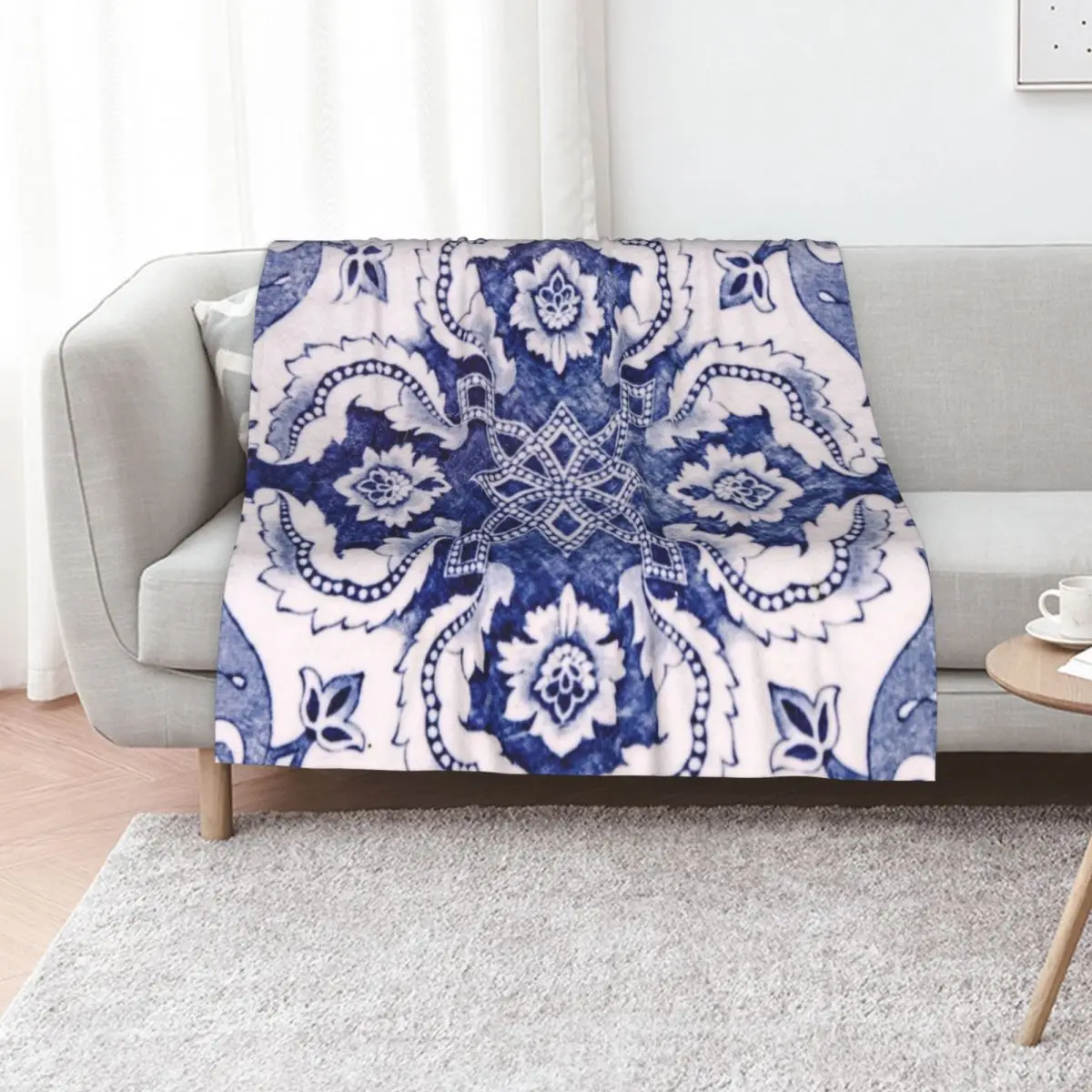 Blue Portuguese Tile Throw Blanket Easy Care Comfortable Blanket for Couch
Blue Portuguese Tile Throw Blanket Easy Care Comfortable Blanket for Couch