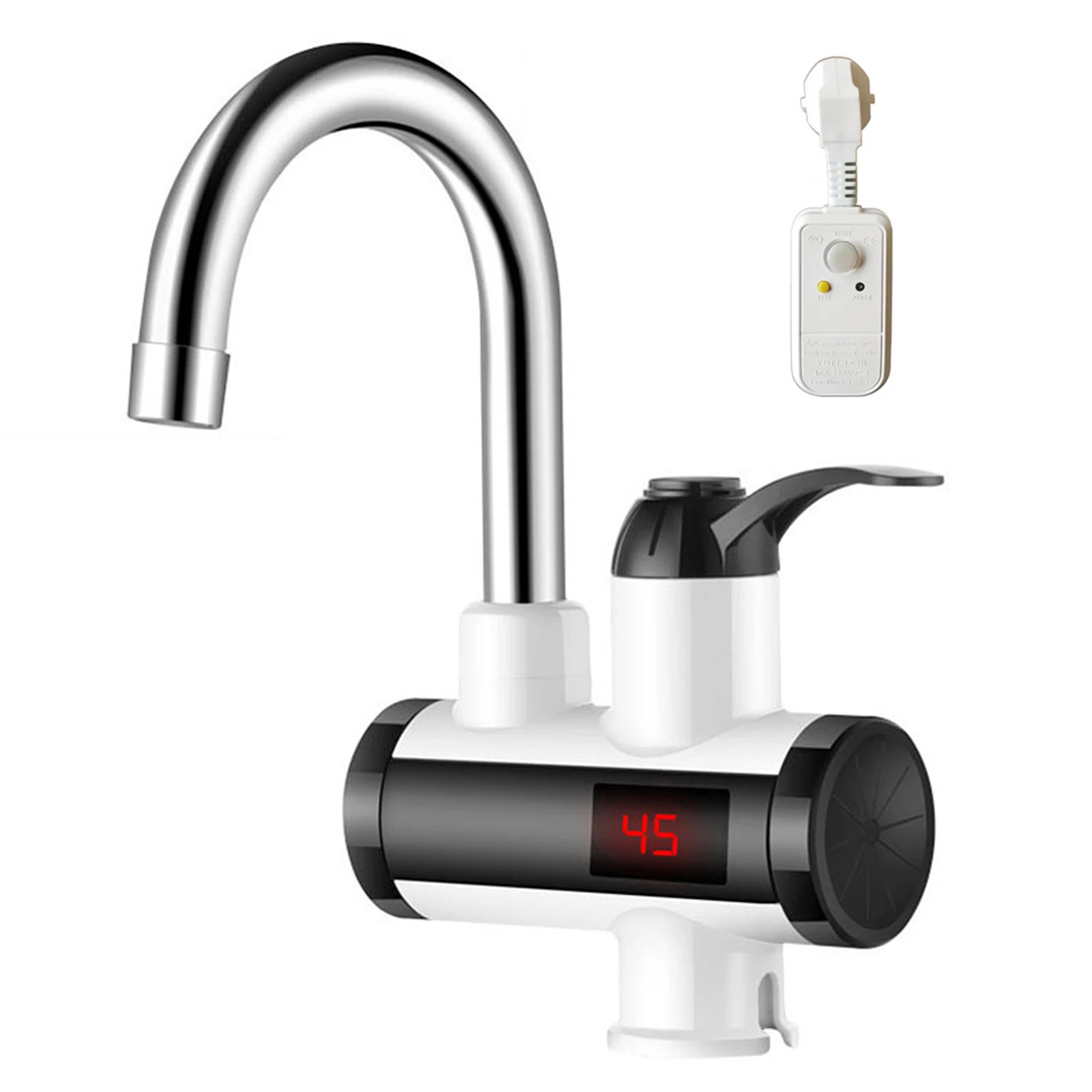 Instant Hot Water Faucet Electric Water Heater Tap with LED Digital Display Kitchen Bathroom Water Heating Faucet 360° Rotatable
Instant Hot Water Faucet Electric Water Heater Tap with LED Digital Display Kitchen Bathroom Water Heating Faucet 360° Rotatable