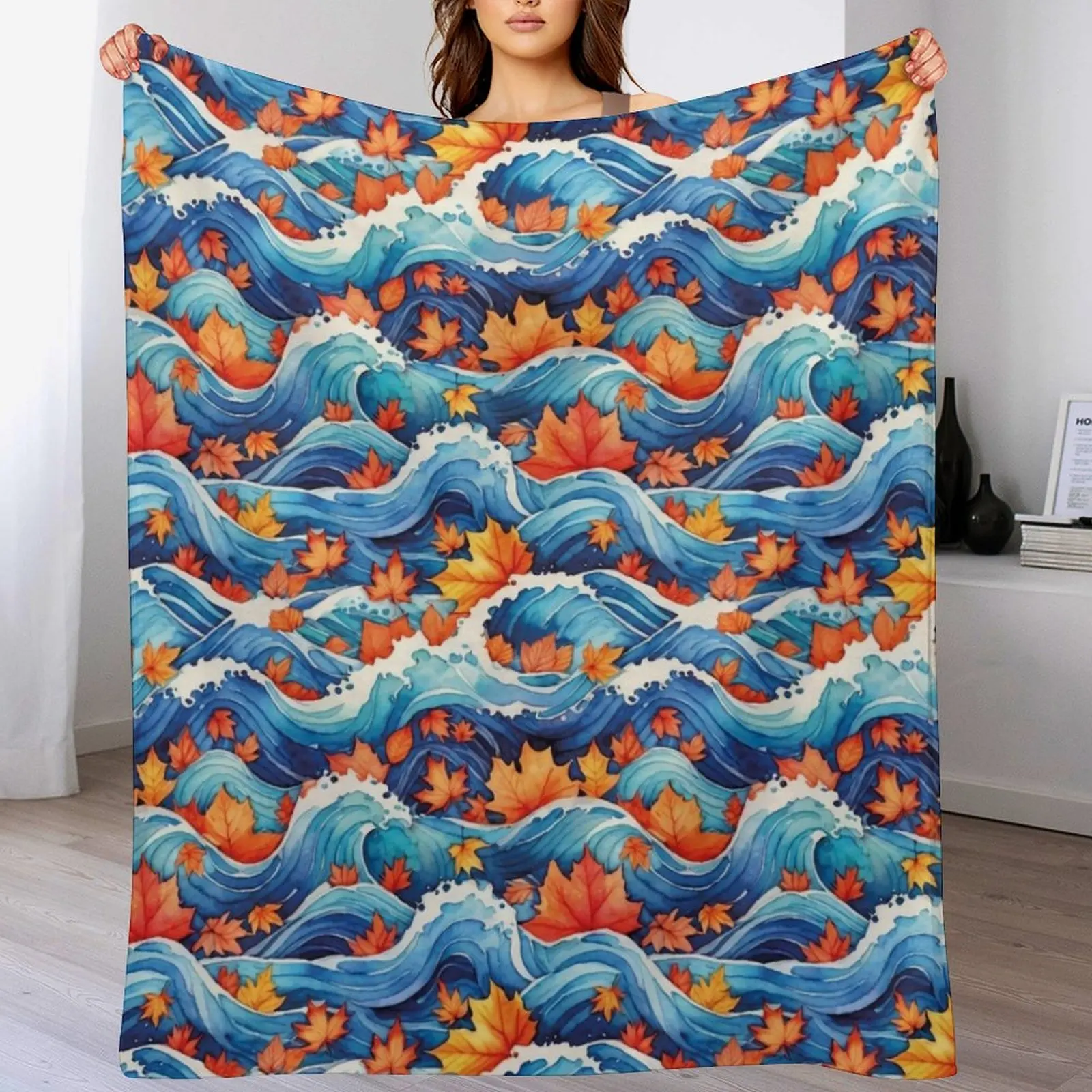 Leaves dance in the waves Throw Blanket Tourist Decorative Sofa wednesday Beautifuls Blankets
Leaves dance in the waves Throw Blanket Tourist Decorative Sofa wednesday Beautifuls Blankets