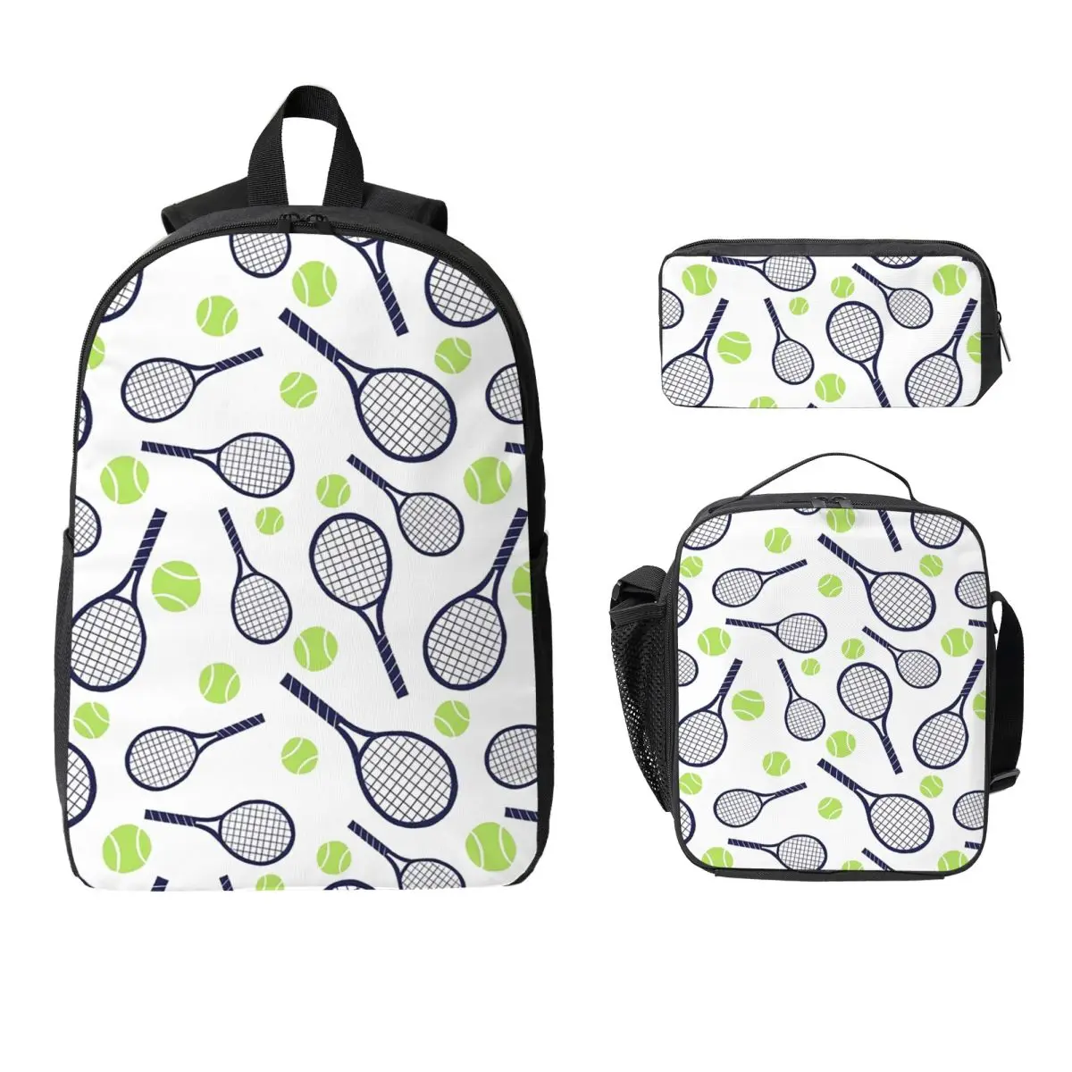 Tennis Racket And Ball Backpack Boys Girls BookBag School Bag Laptop Shoulder Bags 3ps Insulated Lunch Bag Pencil Case
Tennis Racket And Ball Backpack Boys Girls BookBag School Bag Laptop Shoulder Bags 3ps Insulated Lunch Bag Pencil Case