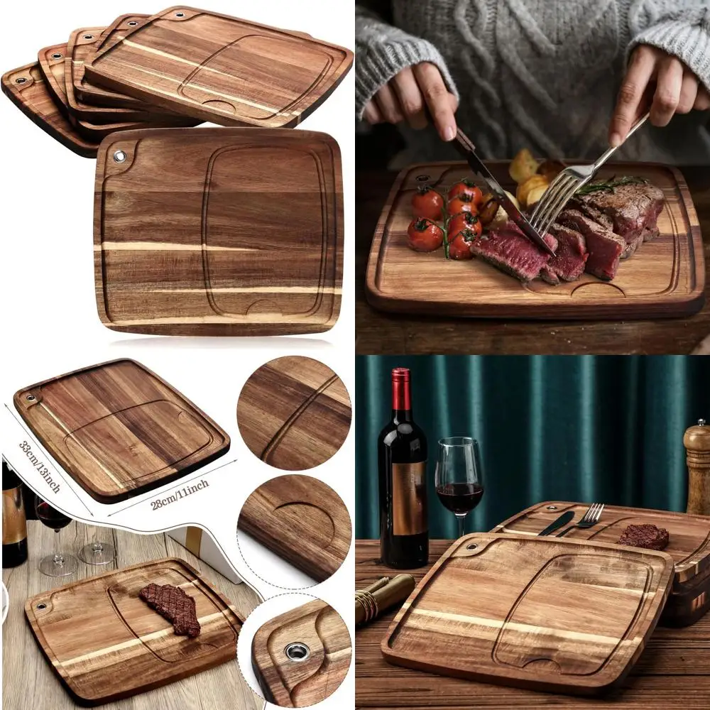 Набор деревянных досок для стейка из акации с 6 тарелками, сервировка и еда мяса, закуска, десерт на Рождество, 13x11x0,6 дюйма
Набор деревянных досок для стейка из акации с 6 тарелками, сервировка и еда мяса, закуска, десерт на Рождество, 13x11x0,6 дюйма