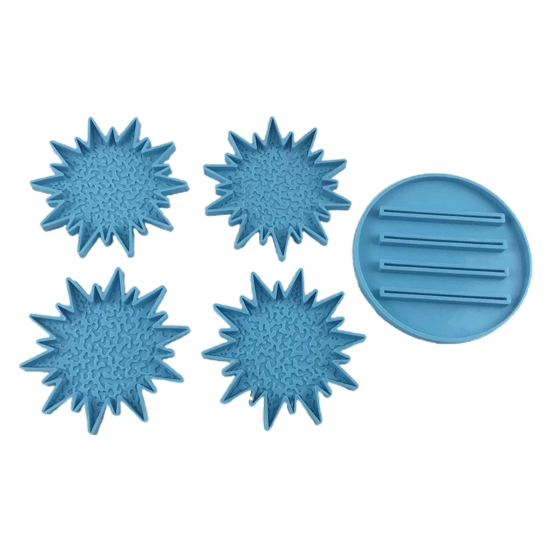 5 Pcs/Set + Stand Epoxy Resin Mold Cup Mat+Holder Base Casting Silicone Mould Crafts Jewelry Home Decorations Casting Tools
5 Pcs/Set + Stand Epoxy Resin Mold Cup Mat+Holder Base Casting Silicone Mould Crafts Jewelry Home Decorations Casting Tools