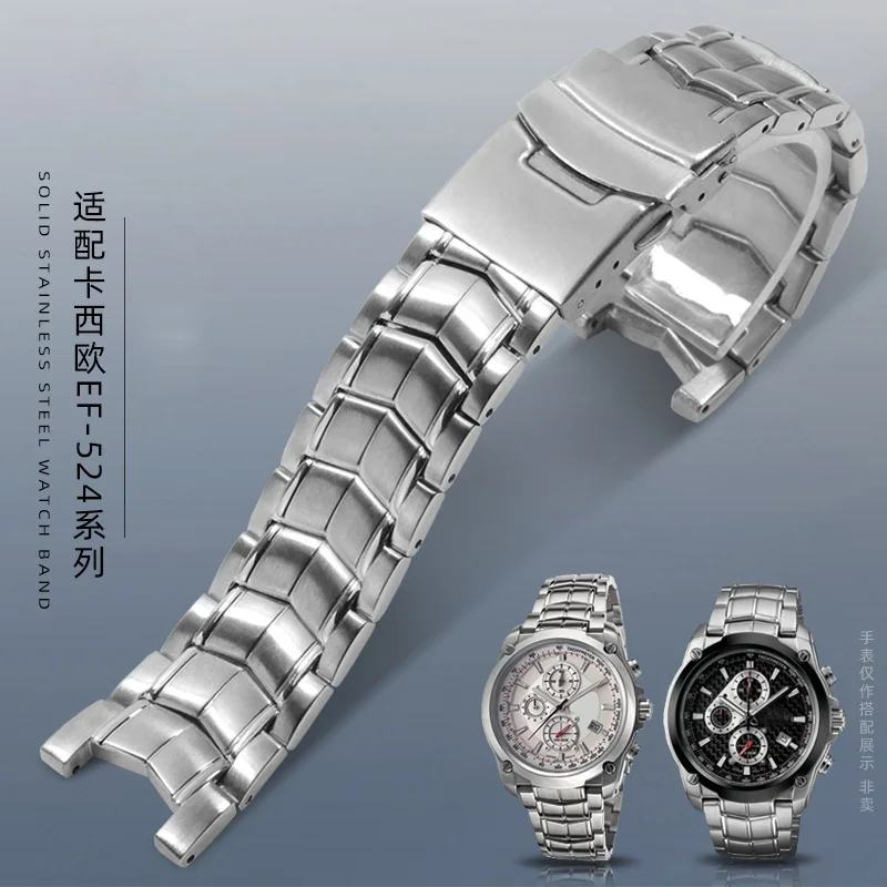 Натуральный ремешок для часов из матовой нержавеющей стали для CASIO Edifice EF-524, мужской ремешок для часов, серебряный безопасный складной застежка 22 мм
Натуральный ремешок для часов из матовой нержавеющей стали для CASIO Edifice EF-524, мужской ремешок для часов, серебряный безопасный складной застежка 22 мм