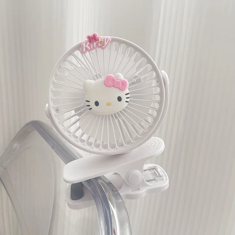 Sanrio Hello Kitty Baby Cart Stroller Fans Portable Outdoor Fan Clip Cute DIY Kitty Sticker Rechargeable Electric Fan 3 Speeds
Sanrio Hello Kitty Baby Cart Stroller Fans Portable Outdoor Fan Clip Cute DIY Kitty Sticker Rechargeable Electric Fan 3 Speeds
